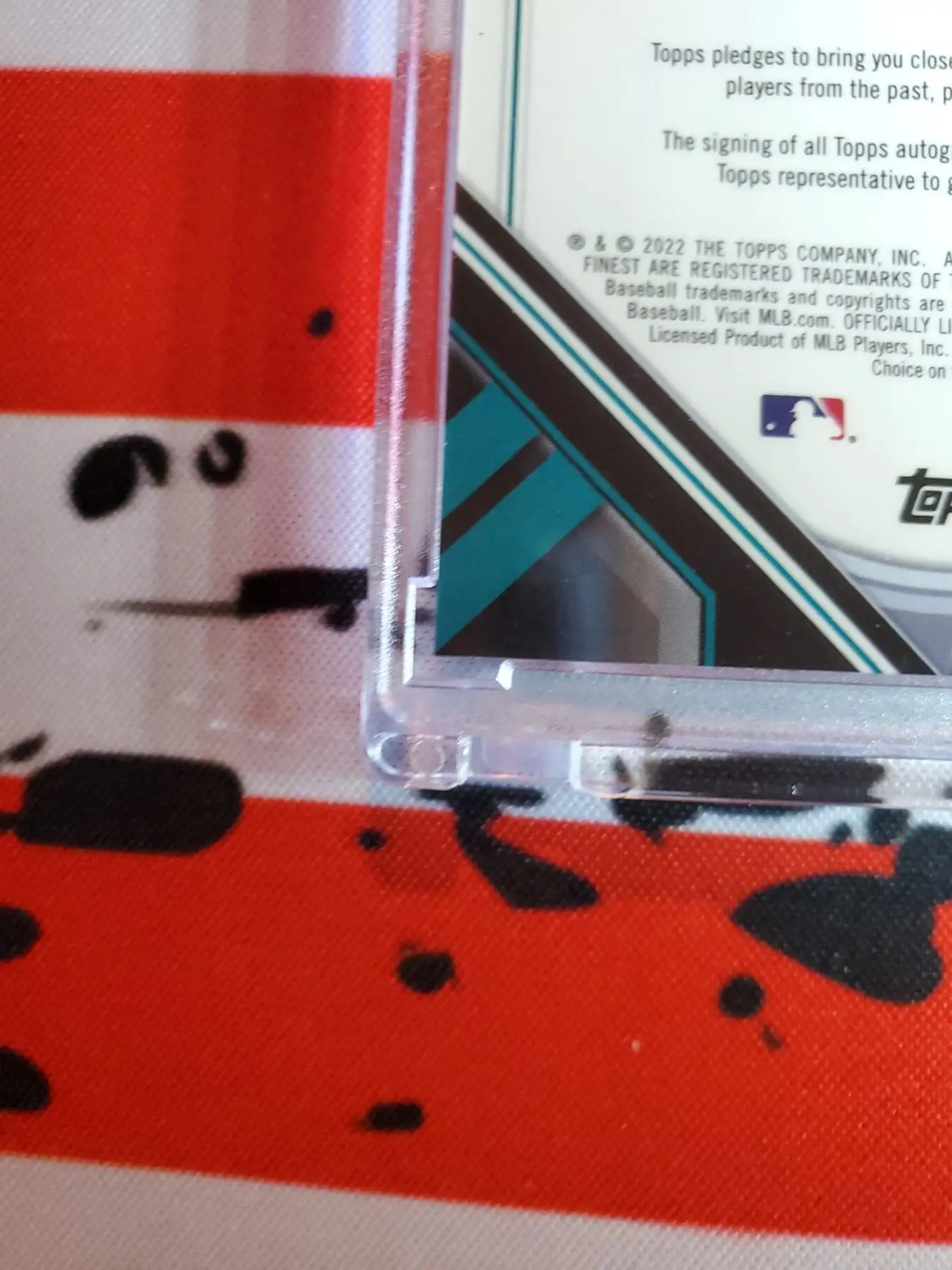 2022 Topps Finest Cal Raleigh Finest Rookie Designs Autograph - Image 8