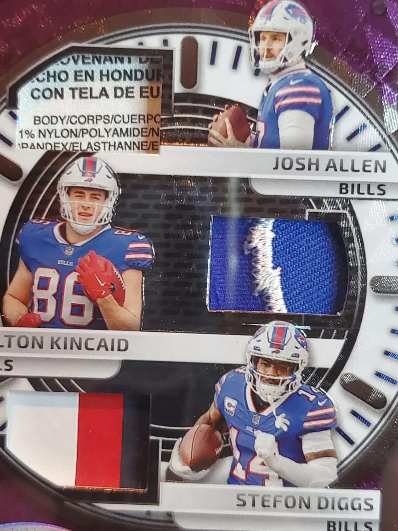 2023 Certified Stitches In Time Josh Allen/Dalton Kincaid/Stefon Diggs/5 - Image 5
