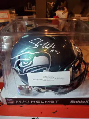 Shaun Alexander Autographed Mini Helmet