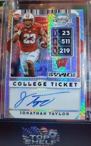 2020 Contenders Optic Jonathan Taylor Autograph Hyper Prizm RC