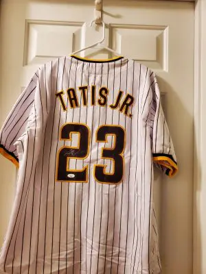 Fernando Tatis Jr Autographed Replica Jersey W/COA