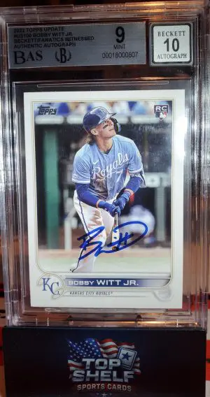 2022 Topps Update series Bobby Witt Jr Rookie Card Autograph