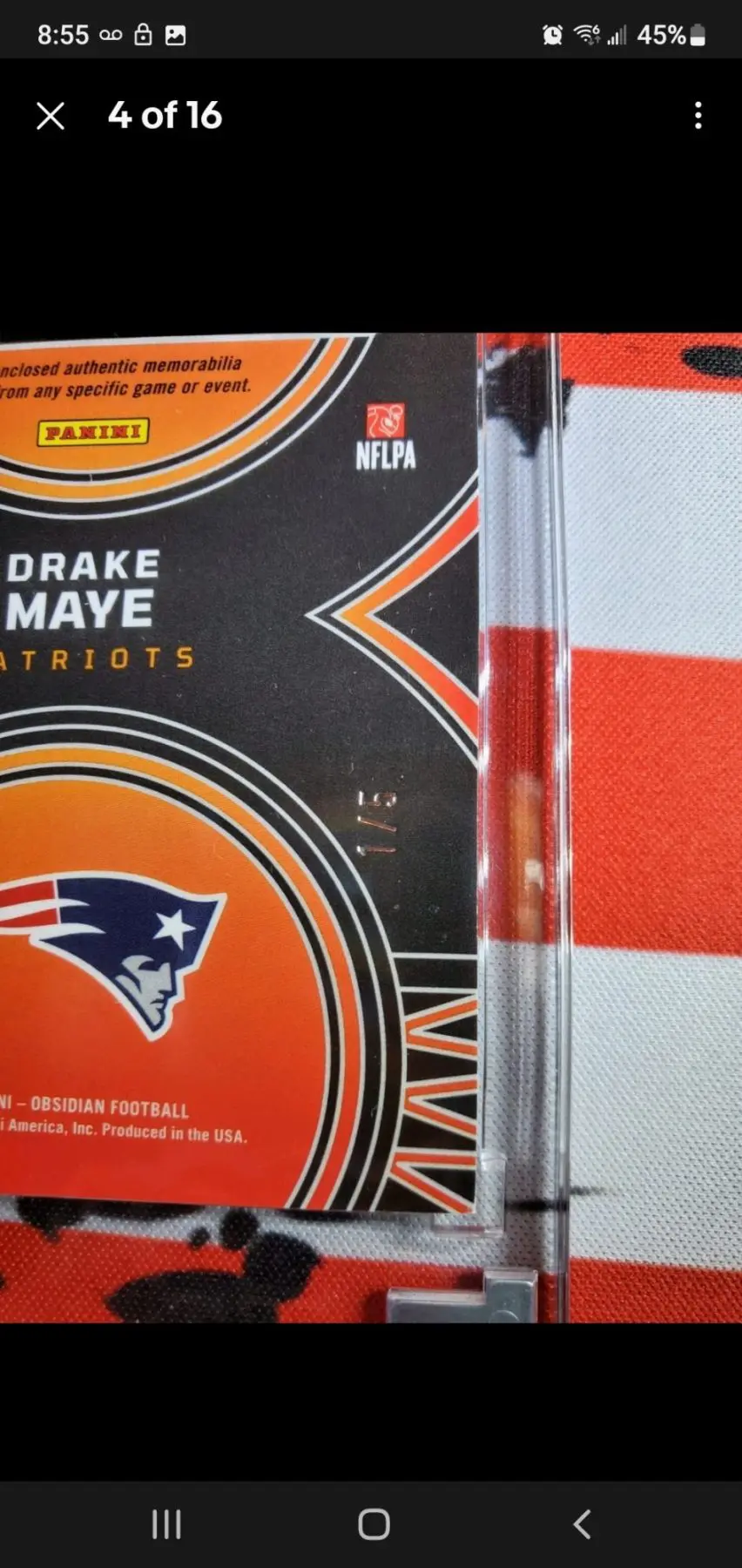 2024 Obsidian Drake Maye Solar Swatches RC 1/5 - Image 4