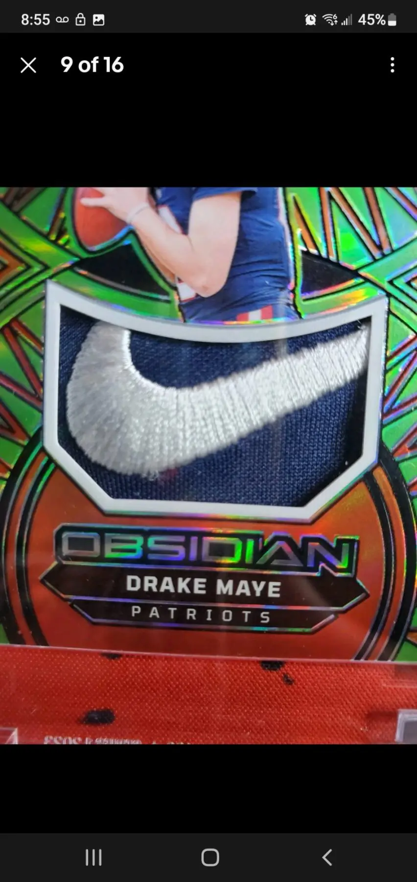 2024 Obsidian Drake Maye Solar Swatches RC 1/5 - Image 7