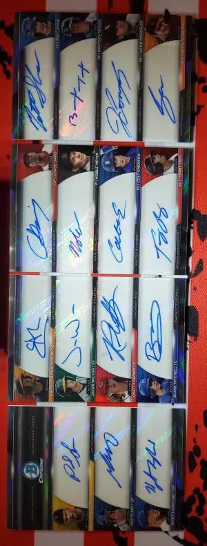 2023 Bowman Chrome Picked For Excellence Autograph Booklet