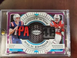 2024 Certified Stitches In Time Drake Maye-Rhamondre Stevenson 5/5