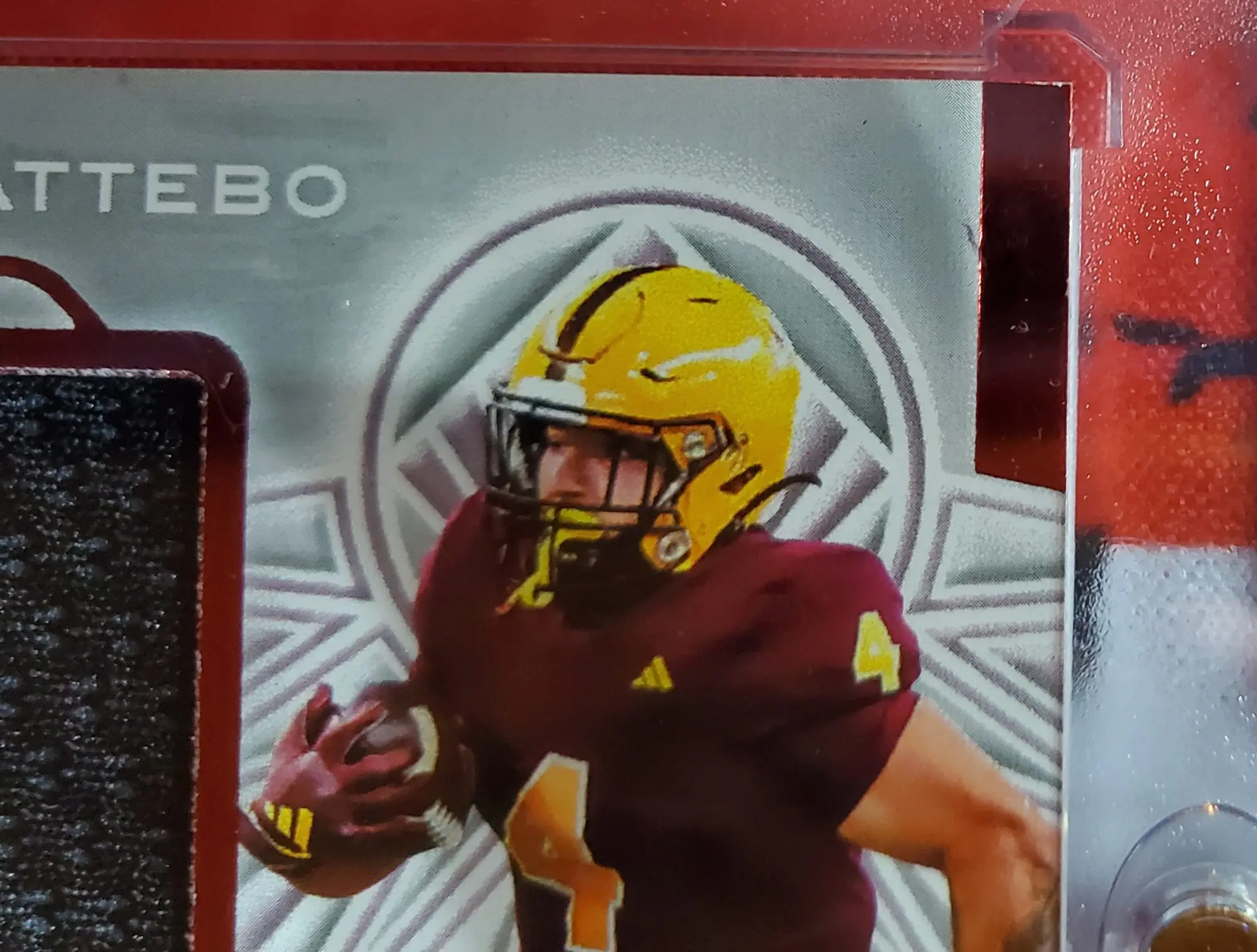 2025 Leaf Trinity - Rookie Auto Memorabilia Cam Skattebo #RM-CS1 Ruby /2(AU, - Image 7