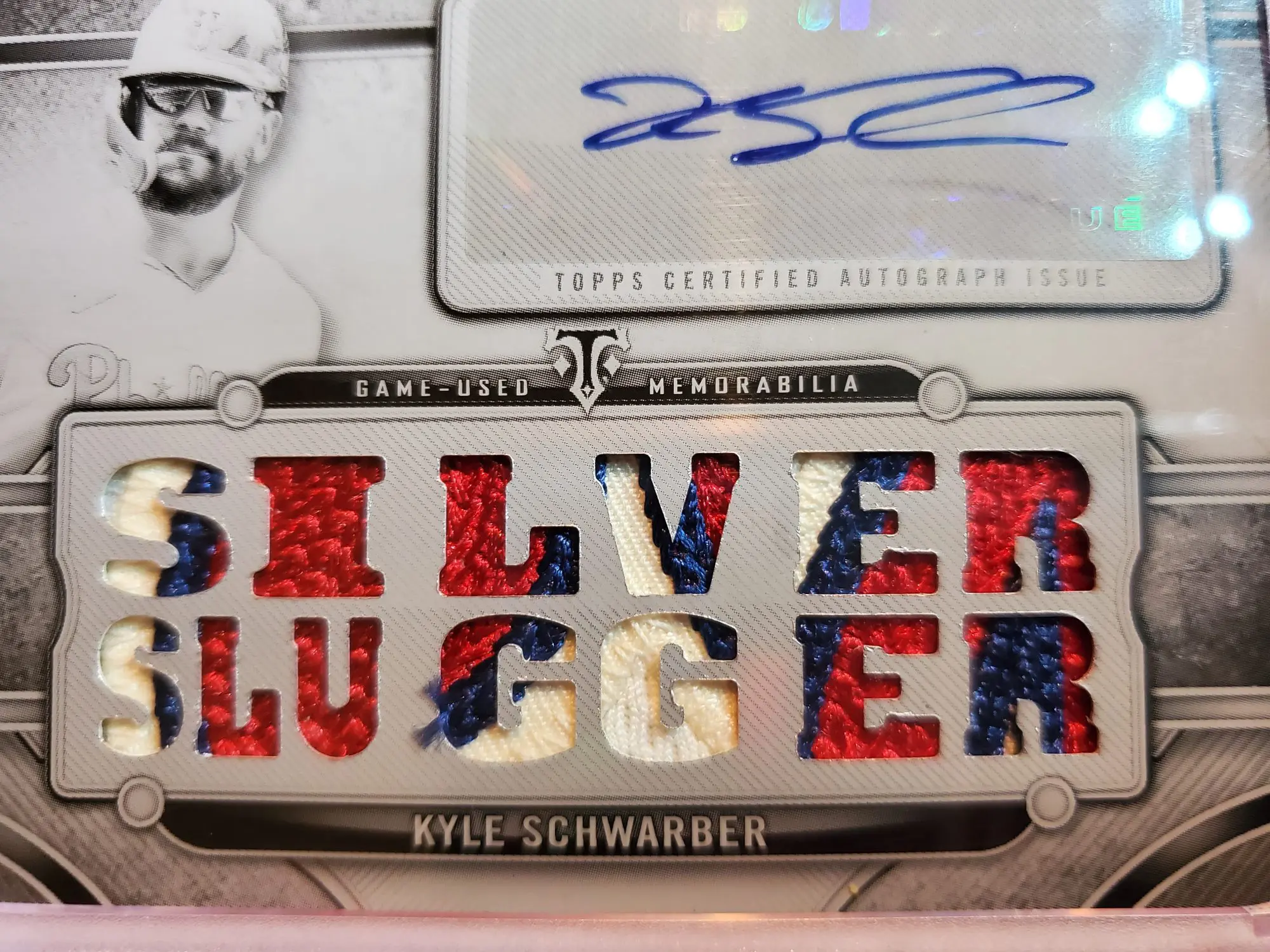 KYLE SCHWARBER 2025 TOPPS TRIPLE THREADS SILVER SLUGGER 1/1 - Image 4