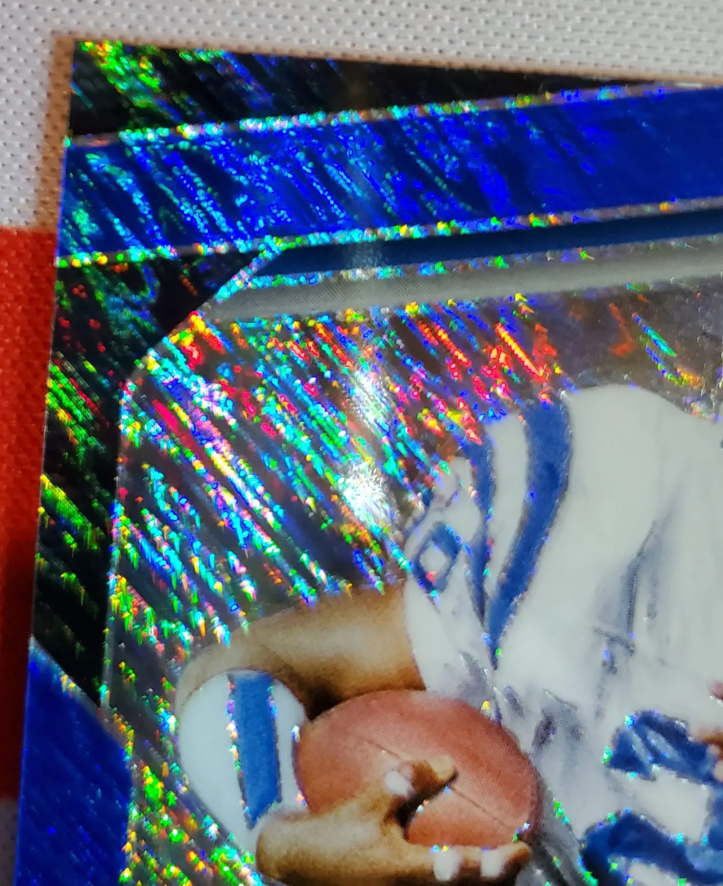 2025 PRIZM MARSHALL FAULK BLUE SHIMMER AUTOGRAPH/25 - Image 6