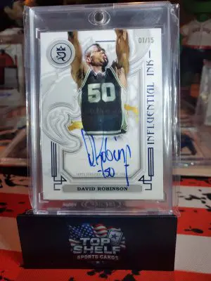 2023-24 Topps Royalty - Influential Ink David Robinson #II-DR Gold /10 (AU)