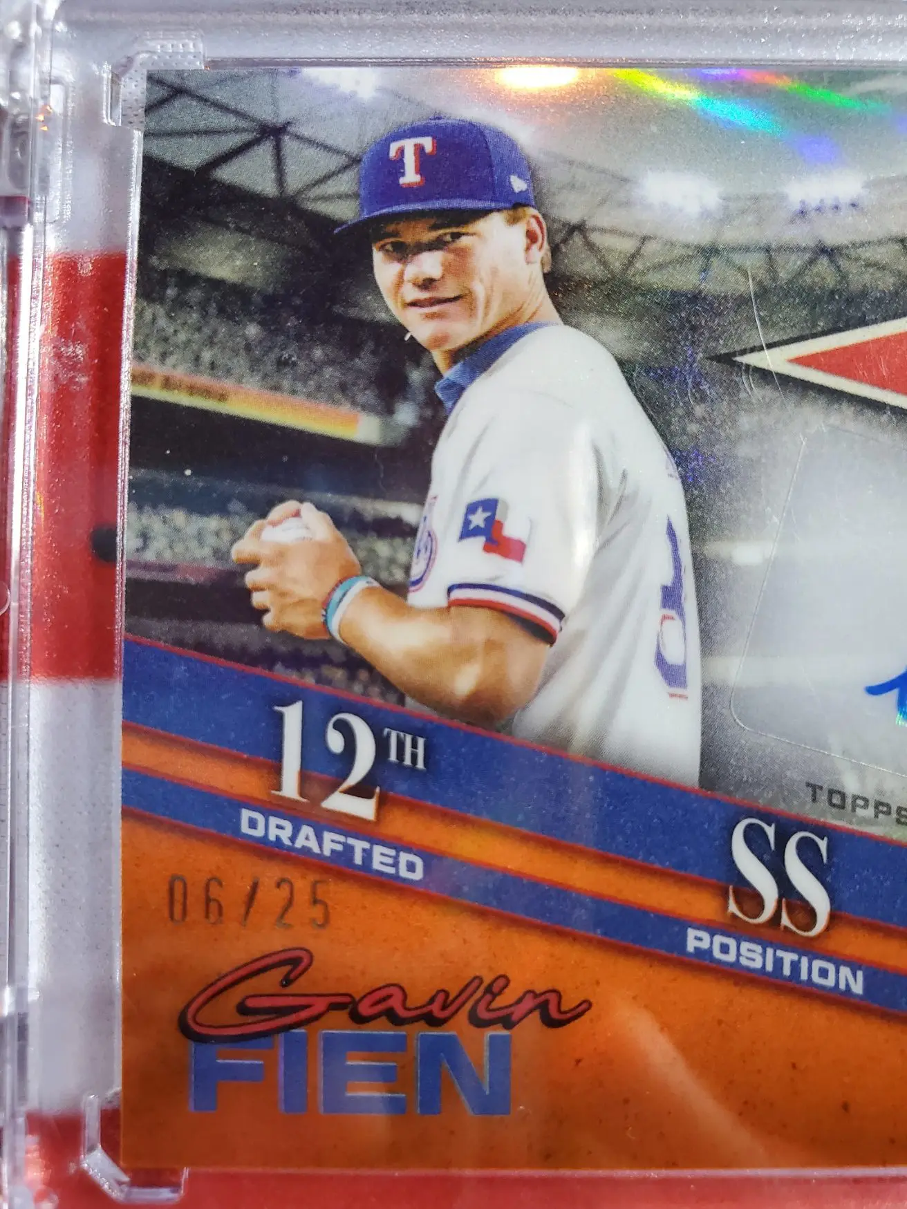 2025 BOWMAN CHROME BOWMAN DRAFT NIGHT GAVIN FEIN AUTOGRAPH CARD /25 - Image 12