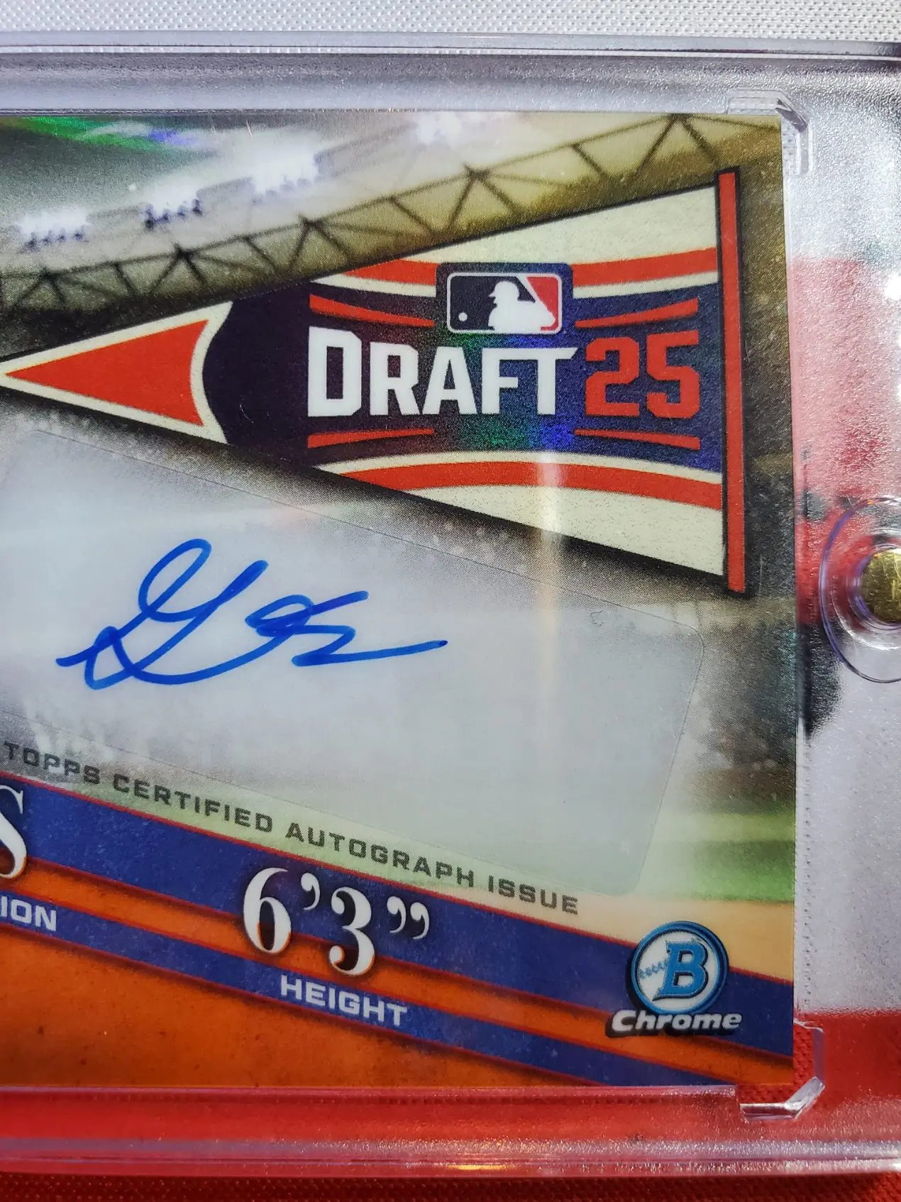 2025 BOWMAN CHROME BOWMAN DRAFT NIGHT GAVIN FEIN AUTOGRAPH CARD /25 - Image 13