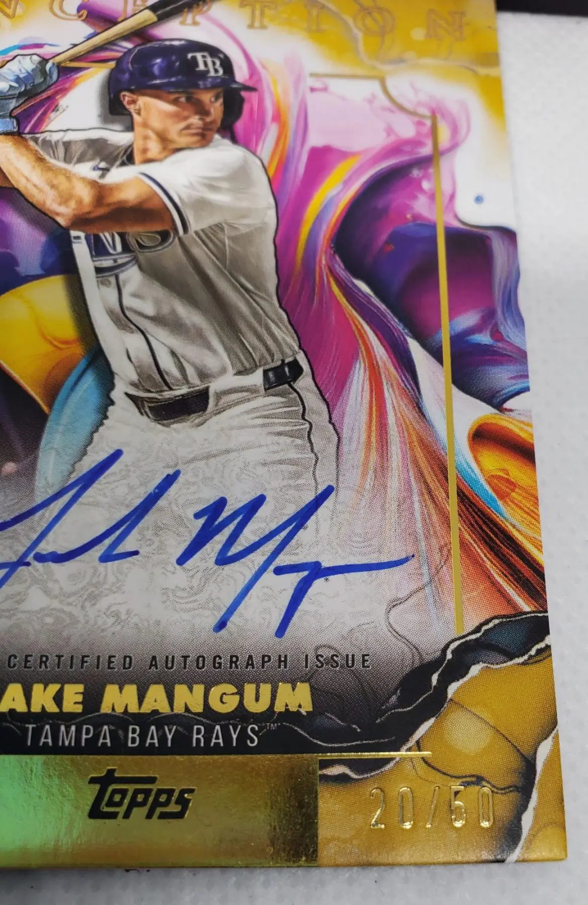 2025 Topps Inception Baseball Jake Mangum Rookie and Emerging Stars Autograph /50 - Image 6