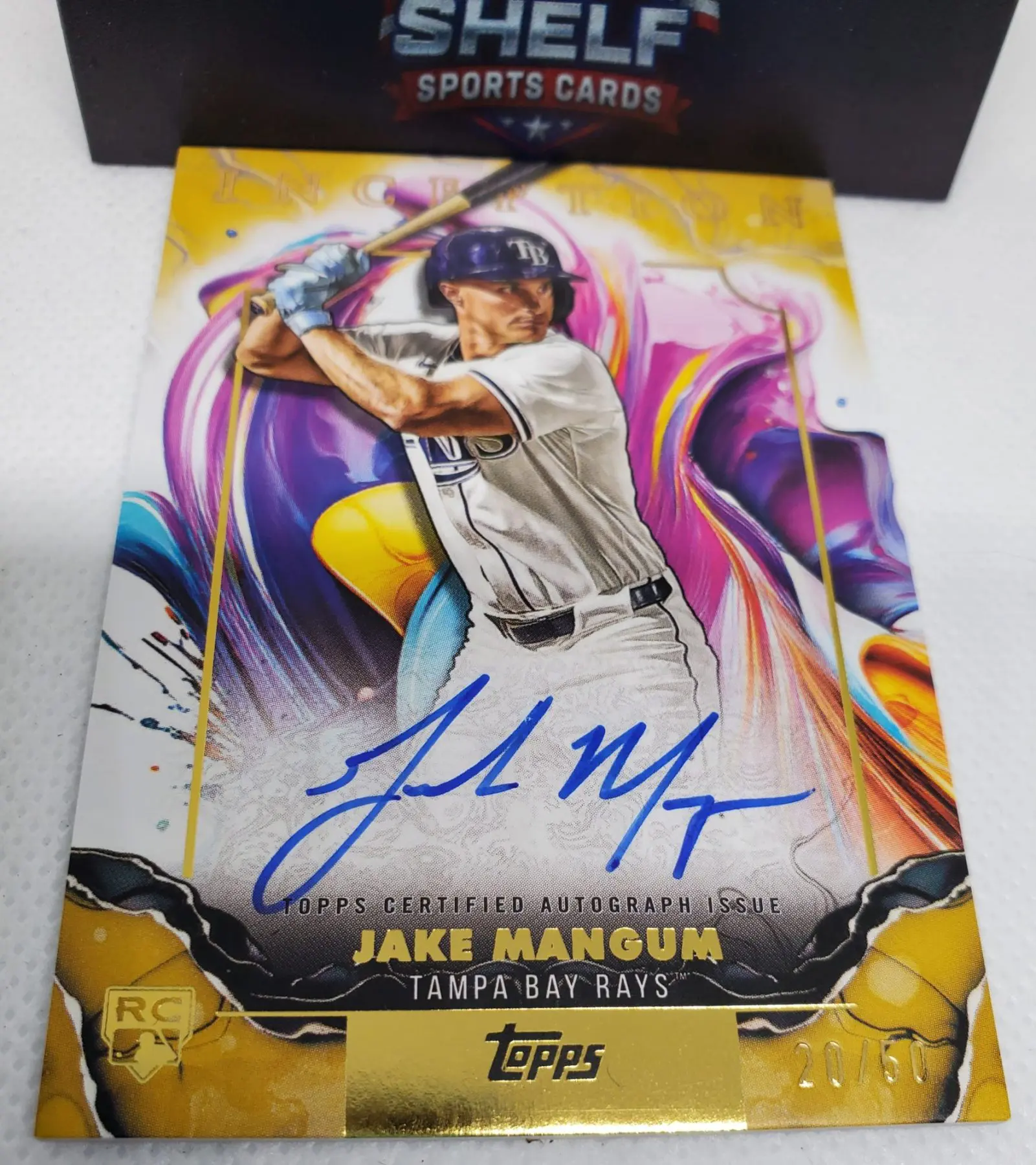 2025 Topps Inception Baseball Jake Mangum Rookie and Emerging Stars Autograph /50 - Image 4