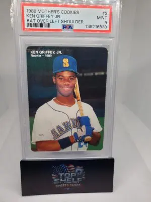 1989 Mothers Cookies Ken Griffey Jr Rookie Card PSA9