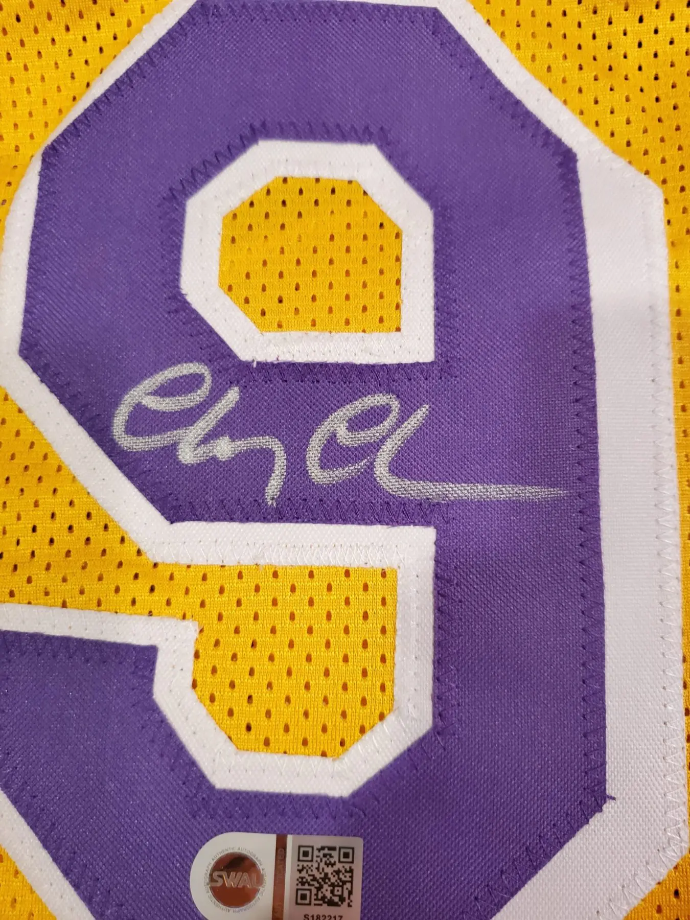 Los Angeles Lakers "Fletch " Jersey Autographed by Chevy Chase W/COA - Image 6