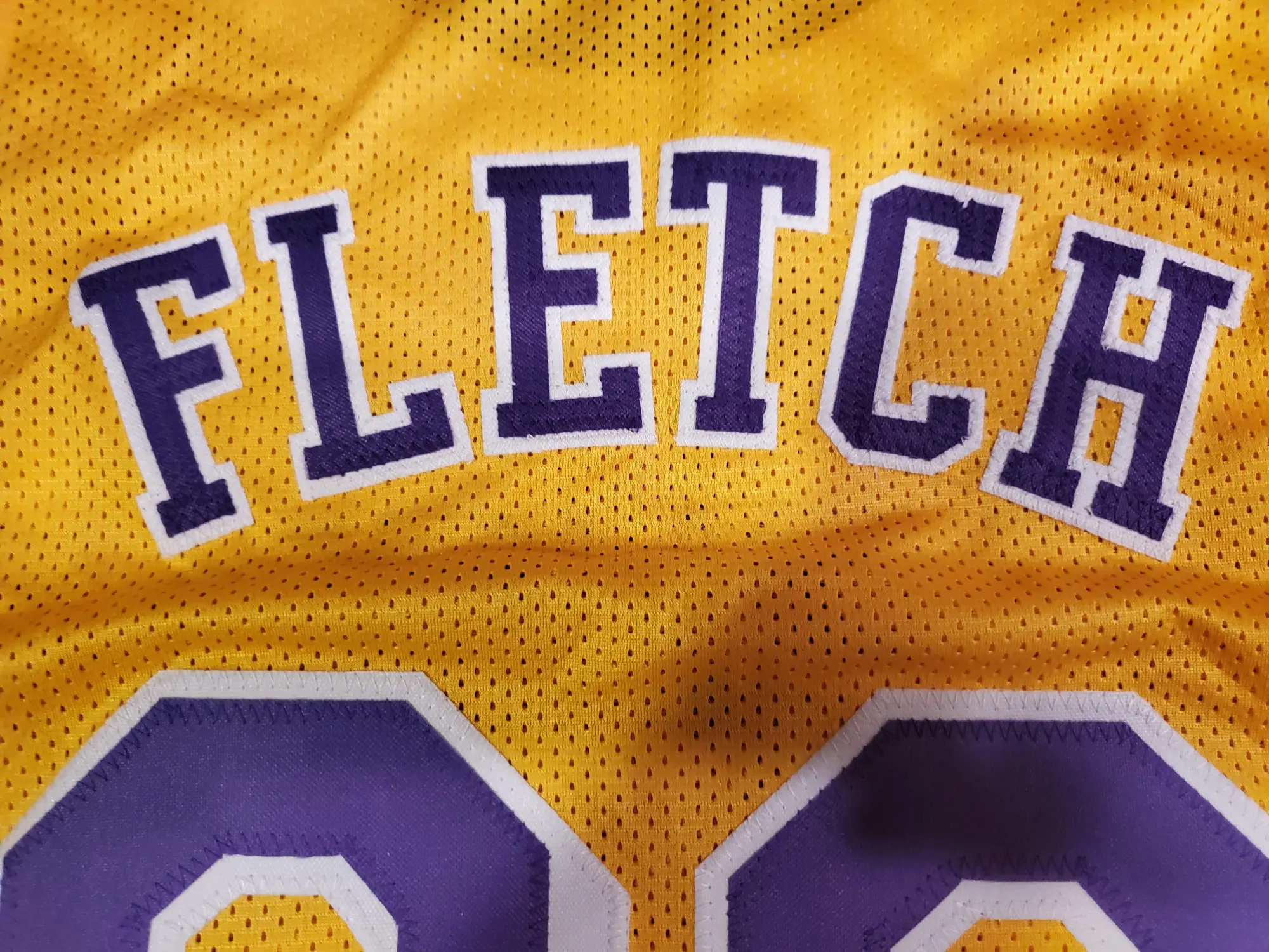 Los Angeles Lakers "Fletch " Jersey Autographed by Chevy Chase W/COA - Image 5