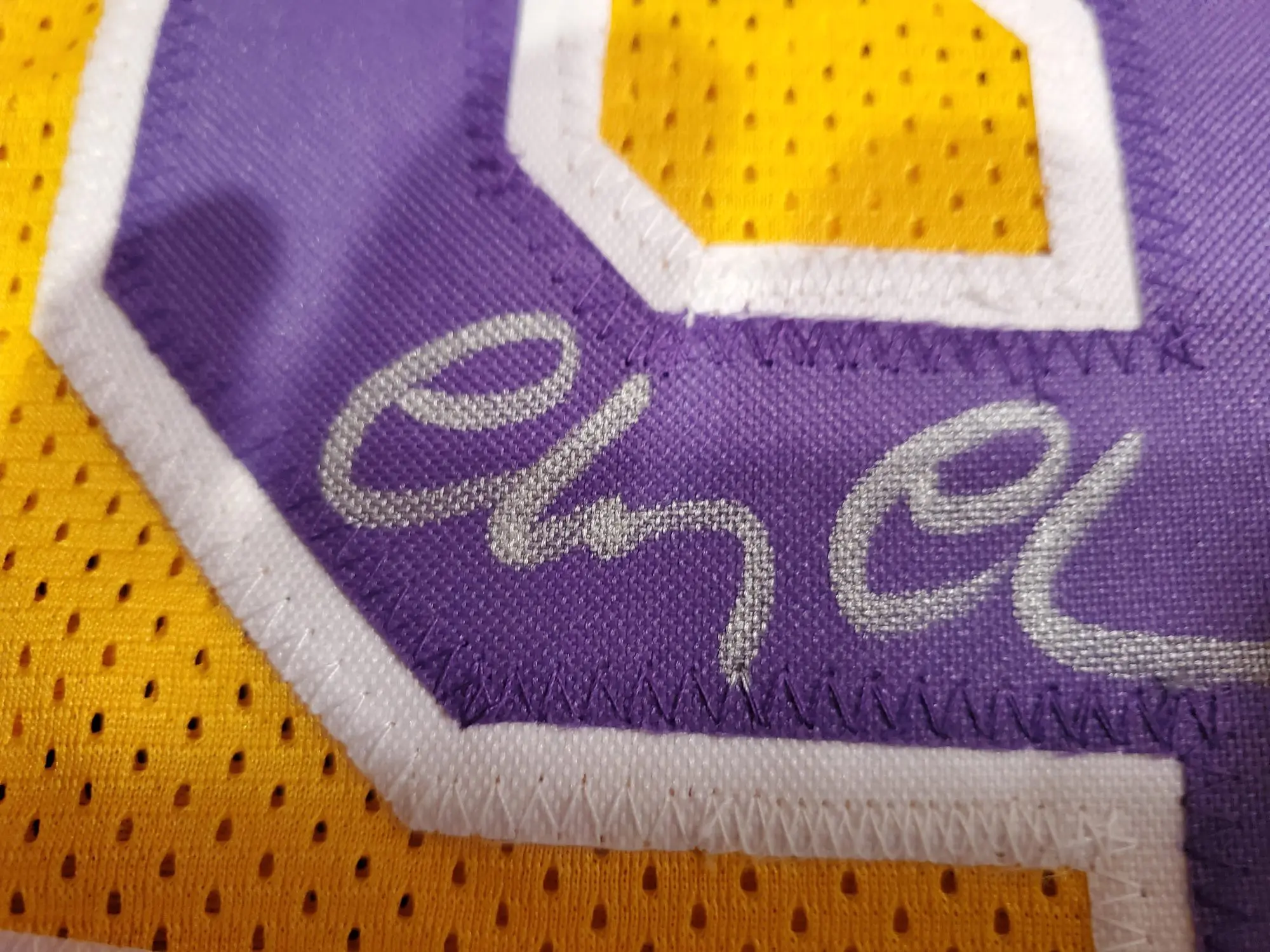 Los Angeles Lakers "Fletch " Jersey Autographed by Chevy Chase W/COA - Image 3
