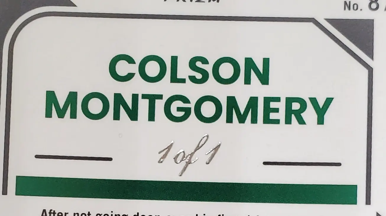 2026 Donruss Optic Colson Montgomery 1/1 Superfractor #87 - Image 4