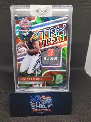 2024 Spectra Football Jamaar Chase Max Impact Relic card 1/4