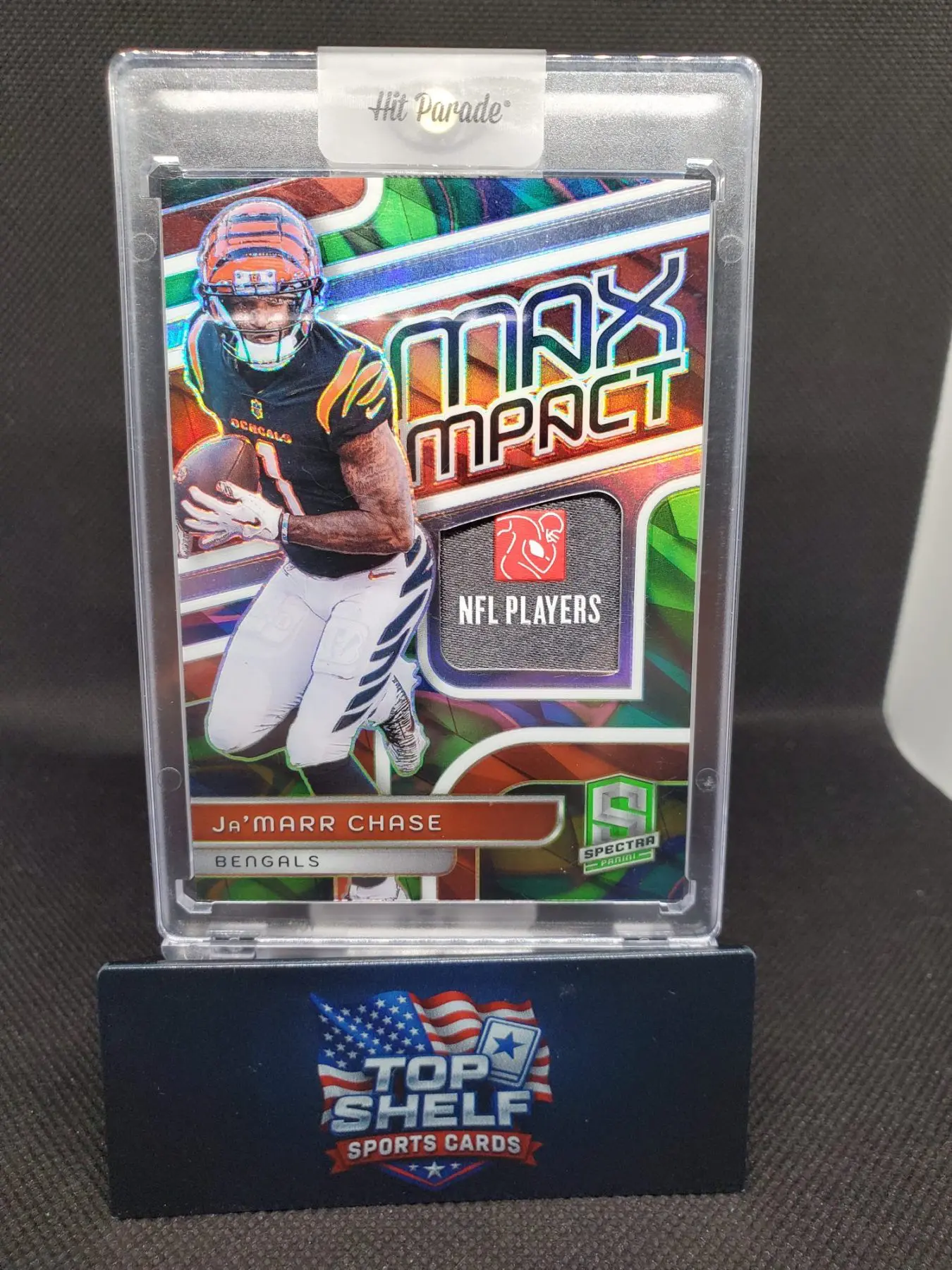 2024 Spectra Football Jamaar Chase Max Impact Relic card 1/4