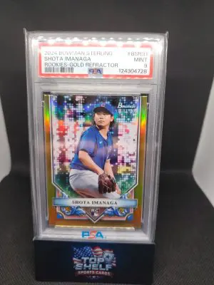 2024 Bowman Sterling Shota Imanaga Gold Refractor Rookie 31/50 PSA9