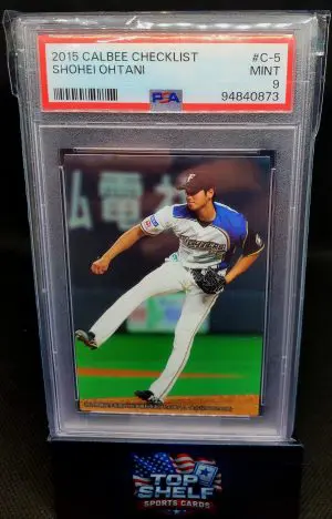 2015 Calbee Checklist Shohei Ohtani #C-5 PSA 9