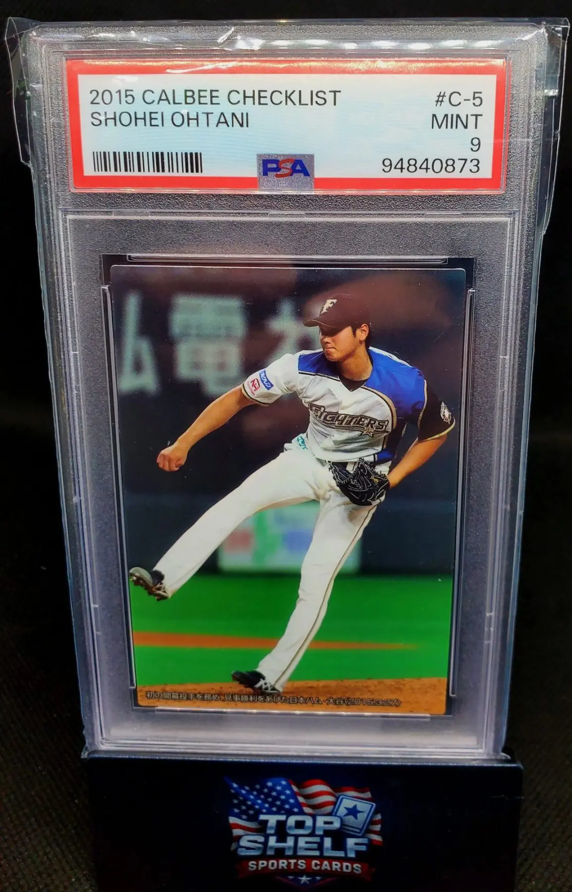 2015 Calbee Checklist Shohei Ohtani #C-5 PSA 9