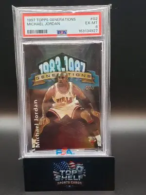 1997 Topps Michael Jordan Generations #G2 PSA6
