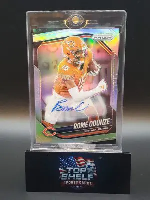 2025 Panini Prizm NFL Auto Rome Odunze Silver
