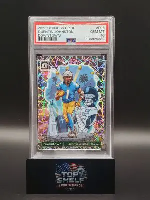 2023 Donruss Optic Quentin Johnson Downtown! RC PSA10