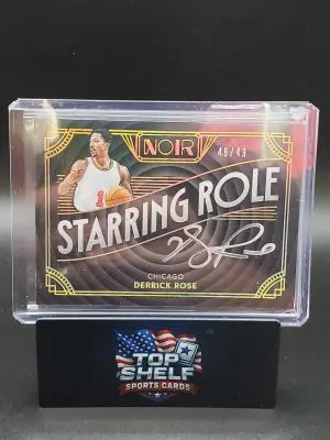 2025-26 Panini Noir Basketball Derrick Rose Starring Role Autograph/49