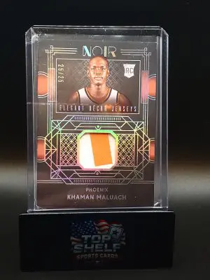 2025-26 Panini Noir Basketball Khaman Maluach Elegant Decor Jerseys 25/25