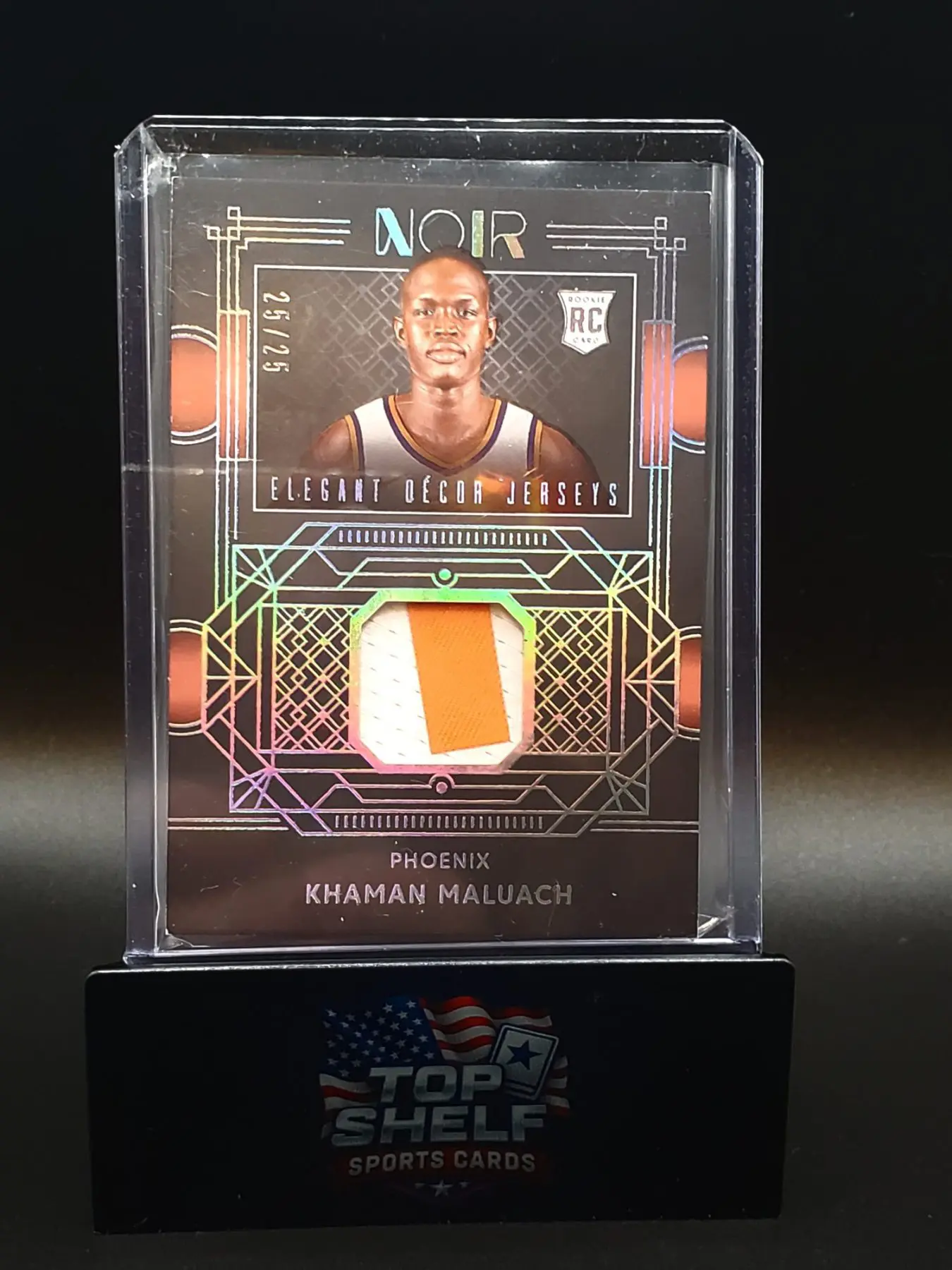 2025-26 Panini Noir Basketball Khaman Maluach Elegant Decor Jerseys 25/25