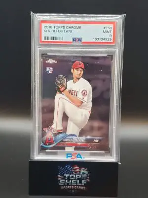 2018 TOPPS CHROME SHOHEI OHTANI PITCHING #150 PSA9