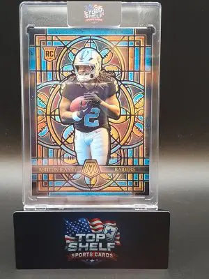 2025 Mosaic Football Ashton Jeanty Stained Glass #14 RC