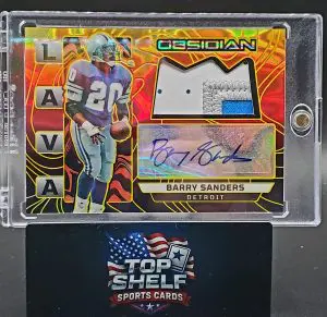 2026 Obsidian football Barry Sanders Patch Autograph 1/7