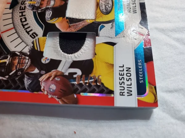 2024  Certified Stitches In Time Russell Wilson/Roman Wilson/Najee Harris 04/25 - Image 5