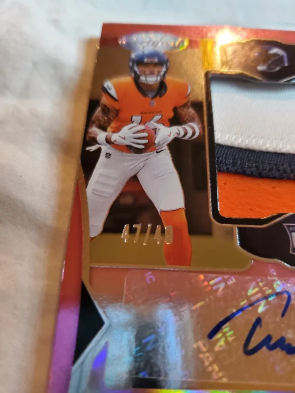 2024 Panini Certified - Freshman Fabric  Signatures  #FMS-TFN Troy Franklin - Image 3