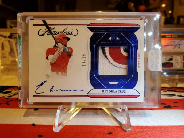 2023 FLAWLESS BASEBALL FLAWLESS SIGNATURE MATERIALS ELLy De La Cruz Patch...