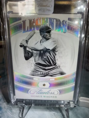 2023 Flawless Baseball Legends Honus Wagner Diamond Card /20