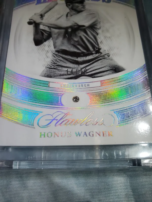 2023 Flawless Baseball Legends Honus Wagner Diamond Card /20 - Image 4