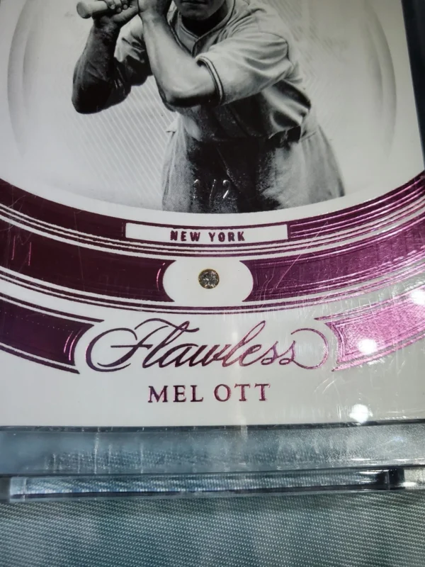 2023 FLAWLESS BASEBALL FOTL LEGENDS Mel Ott Diamond  Pink /2 - Image 4