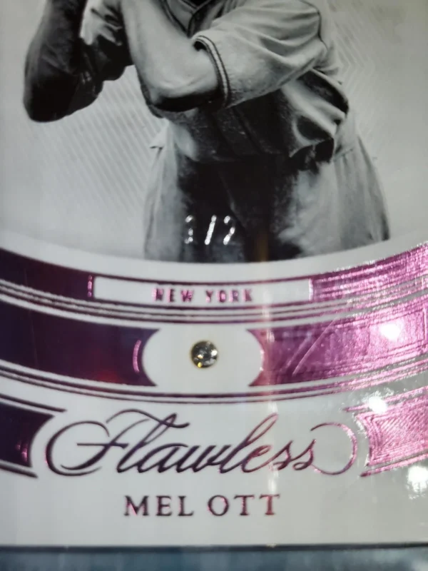 2023 FLAWLESS BASEBALL FOTL LEGENDS Mel Ott Diamond  Pink /2 - Image 5