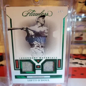 2023 Panini Flawless - Legendary Materials Lefty O'Doul #LM-LO Ruby /20 (MEM)