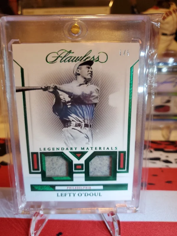 2023 Panini Flawless - Legendary Materials Lefty O'Doul #LM-LO Ruby /20 (MEM)