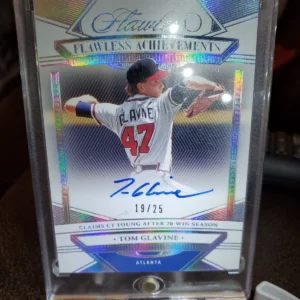 2023 Panini Flawless - Flawless Achievements Tom Glavine #FA-26 /25 (AU)