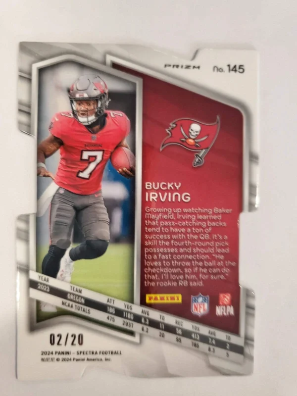 2024 Spectra Bucky Irving Die-cut RC /20 - Image 2