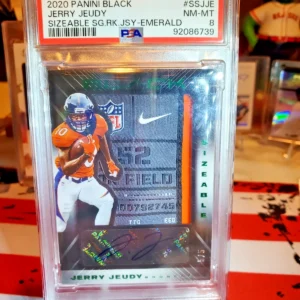 2020 Panini Black Jerry Jeudy Sizeable Signatures Patch Auto /5