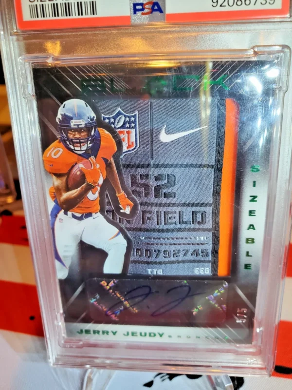 2020 Panini Black Jerry Jeudy Sizeable Signatures Patch Auto /5 - Image 2